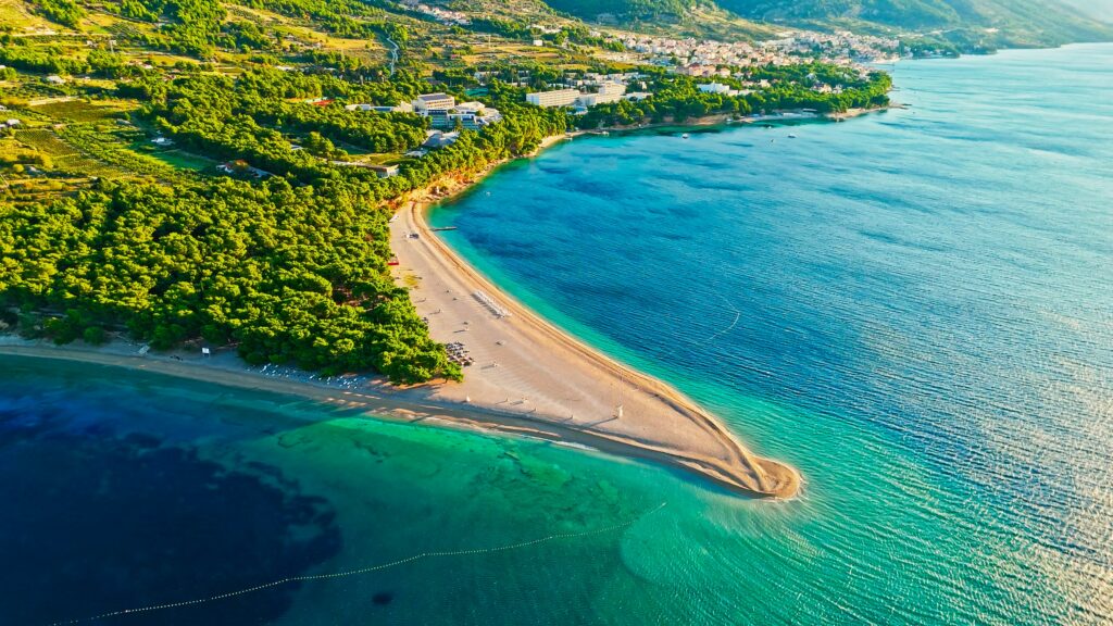 Zlatni Rat beach on Brač island Croatia — a weekend trip from Split by ferry