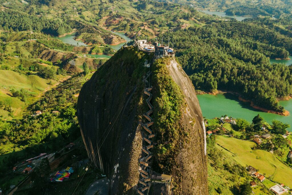 El Peñol rock near Medellín, Colombia — teach English in Colombia